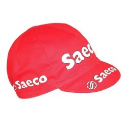 Czapka rowerowa Gist Equipe Vintage Saeco. Czerwone czapki damskie GIST, bez wzorów, z materiału, eleganckie. Za 113.99 zł.