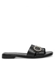 Lasocki Klapki WI16-MENA-13 Czarny. Czarne klapki damskie Lasocki, bez wzorów, ze skóry, bez obcasa, bez zapięcia. Za 139.99 zł.
