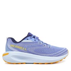 Buty do biegania Merrell. Niebieskie obuwie sportowe damskie Merrell, bez wzorów, bez zapięcia, do biegania. Za 299.99 zł.