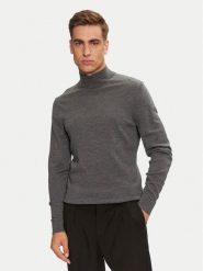 Calvin Klein Sweter Superior K10K110424 Szary Regular Fit. Szare swetry męskie Calvin Klein, l, bez wzorów, z wełny, bez kołnierzyka, bez ramiączek. Za 389.99 zł.