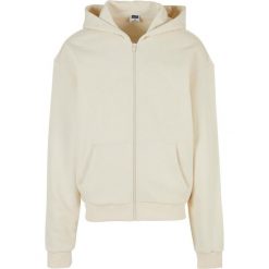 Sweat z kapturem zapinany na zamek ultra ciężki Urban Classics Ultra Heavy. Białe bluzy męskie Urban Classics, m, bez wzorów, bez ramiączek, z kapturem. Za 337.50 zł.