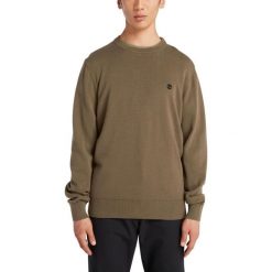 Sweter Męski Timberland LS Williams River Cotton YD Crew Regular. Zielone swetry męskie Timberland, m, bez wzorów, casualowe, bez kołnierzyka, bez ramiączek. Za 393.30 zł.