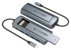 Blitzwolf 6w1 HUB BW-Neo TH13 | M.2 SATA | USB 3.0 x3 | DP x1 | PD 100W | HDMI. Stacje dokujące BlitzWolf. Za 219.00 zł.