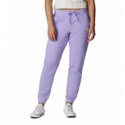 Spodnie Dresowe Damskie Columbia Trek Jogger. Fioletowe spodnie dresowe damskie Columbia, na lato, bez wzorów, z dresówki, sportowe, trekkingowe. Za 128.99 zł.