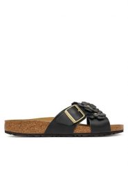 Birkenstock Klapki Siena 1026734 Czarny. Czarne klapki damskie Birkenstock, bez wzorów, ze skóry, bez obcasa, bez zapięcia. Za 589.99 zł.