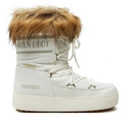 Śniegowce Moon Boot. Białe śniegowce damskie Moon Boot, bez zapięcia. Za 999.99 zł.