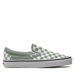 Tenisówki Vans. Zielone trampki i tenisówki damskie Vans, bez wzorów, bez zapięcia. Za 229.99 zł.