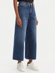 HUGO Jeansy Geredith 50553175 Niebieski Wide Leg. Niebieskie jeansy damskie Hugo, bez wzorów, z bawełny. Za 599.99 zł.