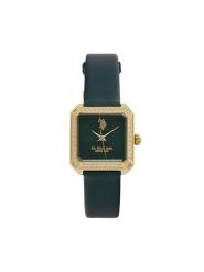 U.S. Polo Assn. Zegarek Brigitte USP8480GR Zielony. Zielone, analogowe zegarki damskie U.S. Polo Assn., ze skóry. Za 449.99 zł.