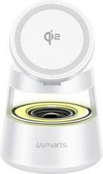 4smarts 541535 ładowarka do urządzeń przenośnych Zestaw słuchawkowy, Smartfon, Smartwatch Biały USB Bezprzewodowe ładowanie Wewnętrzna, Zewnętrzna. Białe zegarki smartwatch 4smarts, bez wzorów. Za 213.72 zł.