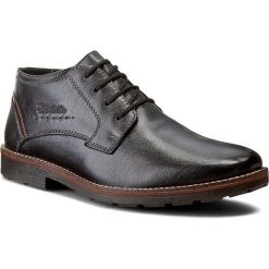 Trzewiki RIEKER - 15343-00 Black. Czarne botki męskie Rieker, bez wzorów, z materiału, eleganckie, bez obcasa, bez zapięcia. W wyprzedaży za 239.00 zł.