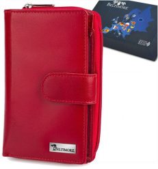 Portfel Skórzany Damski Duży Pionowy Rfid Skóra Klasyk Czerwony Beltimore A07. Czerwone portfele damskie Beltimore, ze skóry. Za 141.91 zł.