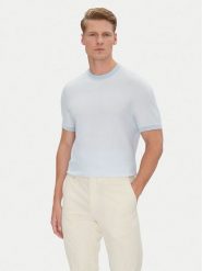 BOSS Sweter Jianfranco 50537642 Błękitny Regular Fit. Niebieskie swetry męskie Boss, m, bez wzorów, z lyocellu, bez kołnierzyka, bez ramiączek. Za 319.99 zł.