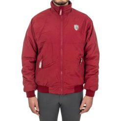 Kurtka typu bomber z technicznego materiału. Brązowe kurtki męskie UMBRIA EQUITAZIONE, xs, bez wzorów, z polaru, sportowe, bez kaptura. Za 320.35 zł.