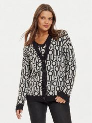 Liu Jo Kardigan WF4460 MA30P Biały Regular Fit. Białe kardigany damskie Liu Jo, m, bez wzorów, z syntetyku, bez kołnierzyka. Za 399.99 zł.