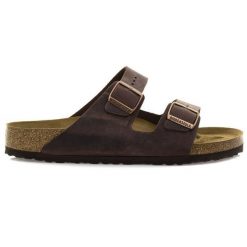 Klapki męskie Birkenstock Arizona BS (0052531). Brązowe klapki męskie Birkenstock, bez wzorów, bez zapięcia. Za 439.99 zł.