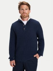 Quiksilver Sweter Boulevard EQYSW03328 Granatowy Regular Fit. Niebieskie swetry męskie Quiksilver, m, bez wzorów, z bawełny, bez kołnierzyka, bez ramiączek. Za 399.99 zł.