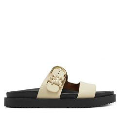 Klapki Tommy Hilfiger. Klapki damskie Tommy Hilfiger, bez wzorów, bez obcasa, bez zapięcia. Za 649.99 zł.