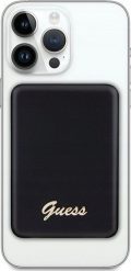 Powerbank Guess Guess Powerbank indukcyjny 15W GUPBM5ALGSGK 5000mAh czarny/black MagSafe Metal Script Logo. Czarne powerbanki Guess. Za 231.70 zł.
