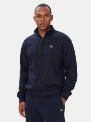 Lacoste Bluza SH8866 Granatowy Regular Fit. Niebieskie bluzy męskie Lacoste, m, bez wzorów, z bawełny, bez ramiączek, bez kaptura. Za 639.99 zł.