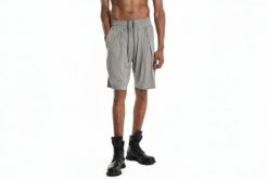 La Haine Inside Us Szorty | 3M M1240 | Mężczyzna | Szary, Zielony. Szare szorty męskie La Haine Inside Us, bez wzorów, z bawełny, eleganckie. W wyprzedaży za 459.00 zł.