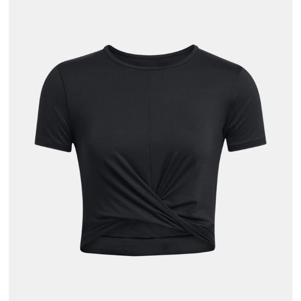 Top treningowy damski Under Armour Motion Crossover Crop. Czarne topy damskie Under Armour, l, bez wzorów, sportowe, bez kołnierzyka, bez ramiączek. W wyprzedaży za 129.30 zł.