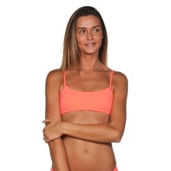 Góra od stroju kąpielowego damskiego top na basen Arena Bandeau. Brązowe stroje kąpielowe damskie ARENA, l, bez wzorów, z materiału. Za 41.98 zł.
