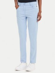 Beverly Hills Polo Club Chinosy P-SS26W-T586585 Granatowy Slim Fit. Niebieskie eleganckie spodnie męskie Beverly Hills Polo Club, bez wzorów, z bawełny. Za 211.99 zł.