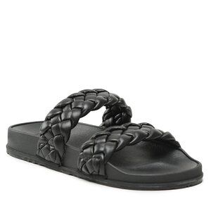 Klapki Roxy. Czarne klapki damskie Roxy, bez wzorów, bez obcasa, bez zapięcia. Za 139.99 zł.