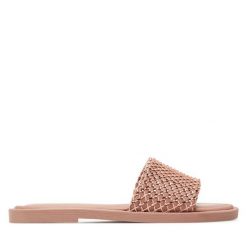 Klapki Tamaris. Czerwone klapki damskie Tamaris, bez wzorów, bez obcasa, bez zapięcia. Za 219.99 zł.
