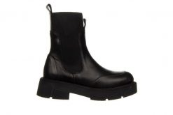 Botki Bayla-161 188 1302 01 01 Black 161632, Czarny, Skóra naturalna - 37. Czarne botki damskie Bayla, na zimę, bez wzorów, z gumy, eleganckie, z okrągłym noskiem, za kostkę, bez obcasa, bez zapięcia. W wyprzedaży za 299.00 zł.