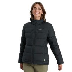Damska kurtka z kapturem Kathmandu Epiq. Czarne kurtki sportowe damskie KATHMANDU, xs, bez wzorów, z puchu, bez ramiączek, z kapturem, trekkingowe. Za 1,234.50 zł.