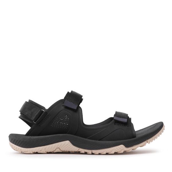 Sandały 4F. Czarne sandały damskie 4F, bez wzorów, bez obcasa, na płaskiej podeszwie, bez zapięcia. Za 199.99 zł.