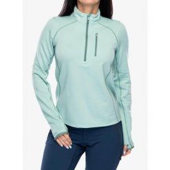 Bluza termoaktywna damska Smartwool Active Fleece 1/2 Zip. Zielone bluzy damskie Smartwool, na zimę, s, bez wzorów, sportowe, bez ramiączek, bez kaptura. Za 534.99 zł.