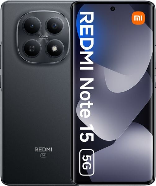 Smartfon Xiaomi Redmi Note 15 5G 8/256GB Czarny (MZB0LWMEU). Czarne smartfony Xiaomi. Za 1,183.47 zł.