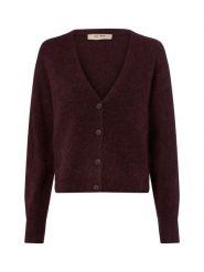 MOS MOSH Kardigan z zawartością alpaki - MMThora Kobiety Sztuczne włókno lila, S. Kardigany damskie Mos Mosh, s, bez wzorów, z wełny, bez kołnierzyka. Za 479.95 zł.