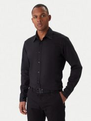 BOSS Koszula Relegant 50548959 Czarny Regular Fit. Czarne koszule męskie Boss, m, bez wzorów, z bawełny, bez kołnierzyka, bez ramiączek. Za 399.99 zł.