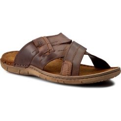Klapki JOSEF SEIBEL - Paul 29 43229 767 311 Brasil Kombi. Brązowe klapki męskie Josef Seibel, bez wzorów, ze skóry, bez zapięcia. W wyprzedaży za 209.00 zł.