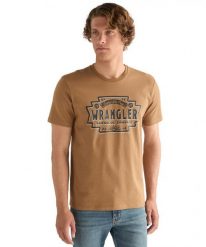 MESKA KOSZULKA WRANGLER AMERICANA TEE ERMINE 112378475. T-shirty męskie Wrangler, xxl, bez wzorów, bez kołnierzyka, bez ramiączek. Za 69.99 zł.