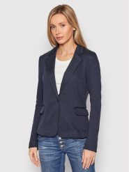 Vero Moda Marynarka Julia 10154123 Granatowy Regular Fit. Niebieskie marynarki i żakiety damskie Vero Moda, bez wzorów, z syntetyku, bez kołnierzyka, bez ramiączek. Za 199.99 zł.