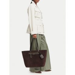 Torebka MICHAEL Michael Kors. Brązowe shopperki damskie MICHAEL Michael Kors, bez wzorów, bez dodatków. Za 1,429.00 zł.