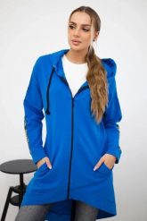 Bluza z suwakiem z tyłu jeans. Bluzy damskie KESI, l, bez wzorów, z bawełny, bez ramiączek, z kapturem. Za 198.65 zł.