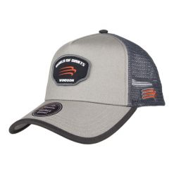 Czapka W-TRUCKER 1. Szare czapki damskie WINDSON, bez wzorów, z bawełny, eleganckie. Za 62.00 zł.