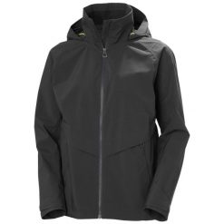 Damska wodoodporna kurtka z kapturem Helly Hansen Hp Racing. Szare kurtki sportowe damskie Helly Hansen, na lato, l, bez wzorów, z dzianiny, bez ramiączek, z kapturem, do biegania. Za 779.00 zł.