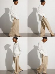 Koszula oversize z dodatkiem lnu - biały. Białe koszule damskie Reserved, l, bez wzorów, z wiskozy, bez kołnierzyka, bez ramiączek. W wyprzedaży za 79.99 zł.