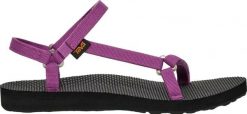 TEVA Sandały damskie W'S Original Universal Slim striking purple-36. Fioletowe sandały damskie Teva, bez wzorów, z tworzywa sztucznego, bez obcasa, bez zapięcia. Za 157.40 zł.