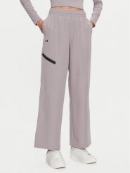 Under Armour Spodnie materiałowe Unstoppable 1388857 Szary Wide Leg. Szare spodnie materiałowe damskie Under Armour, bez wzorów, z materiału. Za 279.99 zł.