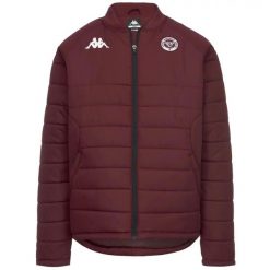 Kurtka puchowa Union Bordeaux-Bègles Mikeli 2 2026/27. Czerwone kurtki męskie Kappa, l, bez wzorów, z futra, eleganckie, bez kaptura. Za 407.50 zł.