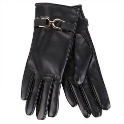 Czarne Eleganckie Rękawiczki Damskie Moraj. Czarne rękawiczki damskie Moraj, bez wzorów. Za 39.99 zł.