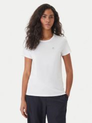 BOSS T-Shirt Eventsa11 50562055 Écru Slim Fit. T-shirty damskie Boss, s, bez wzorów, z bawełny, bez kołnierzyka, bez ramiączek. Za 339.99 zł.